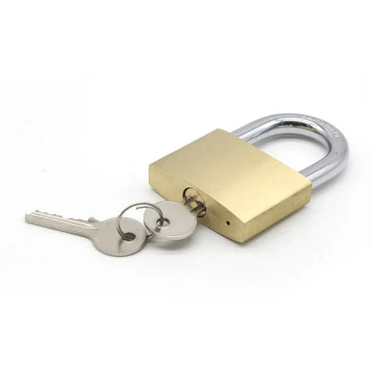 Brass Padlock Waterproof Security Lock with 3 Keys