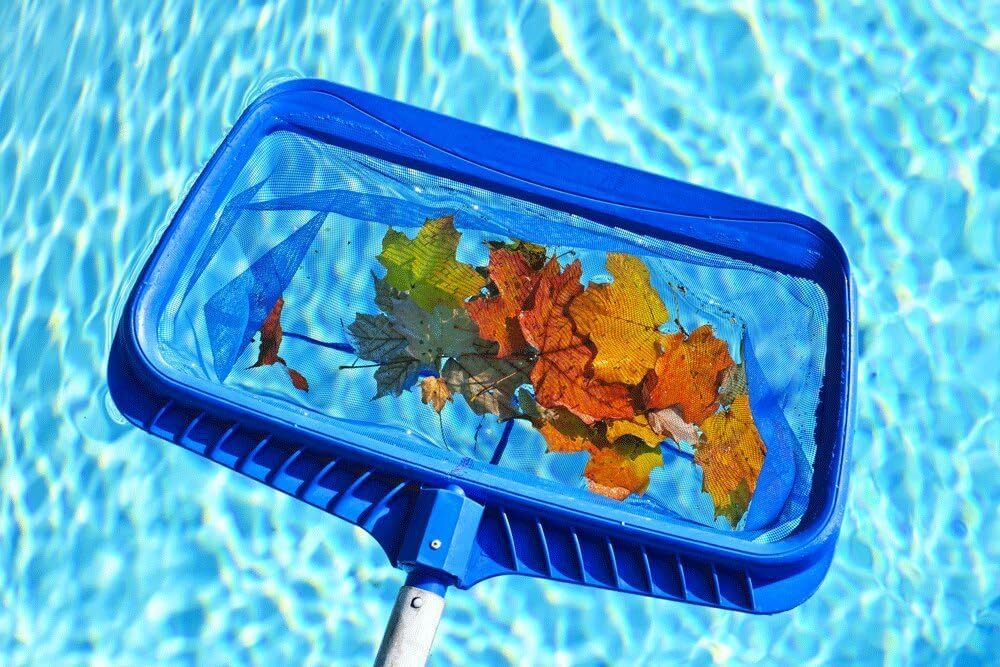 Swimming Pool Professional Heavy Duty Leaf Rake Deep Bag Mesh Net Skimmer Catcher Cleaner