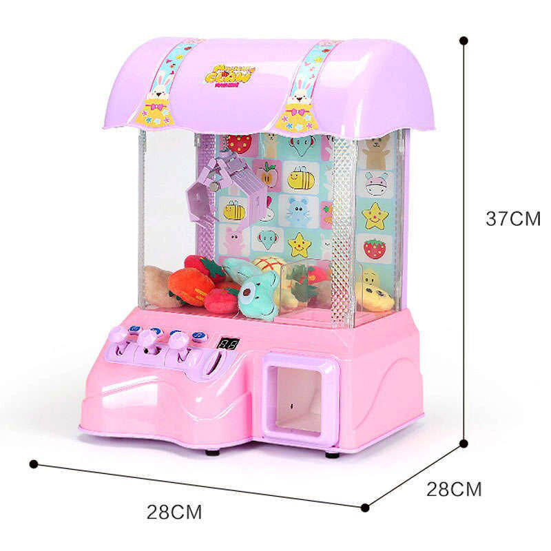 Deluxe Arcade Game Toy Claw Vending Machine (Pink)