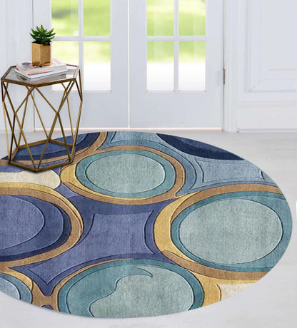 Delight Designer Modern Infinity Round Rug