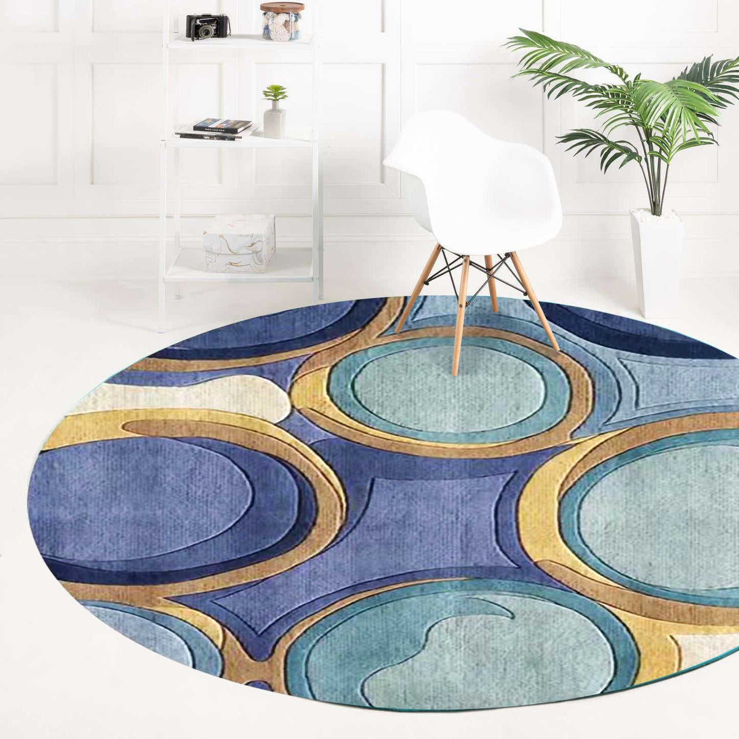 Delight Designer Modern Infinity Round Rug