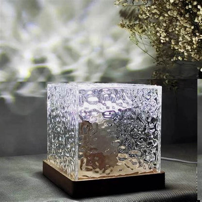 Dynamic Lighting Crystal Cube Lamp Touch Control LED Night Light Home Decor