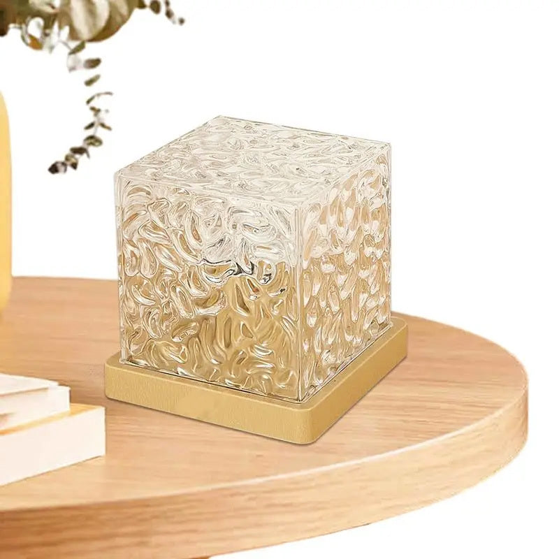 Dynamic Lighting Crystal Cube Lamp Touch Control LED Night Light Home Decor