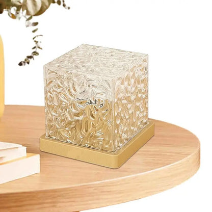 Dynamic Lighting Crystal Cube Lamp Touch Control LED Night Light Home Decor