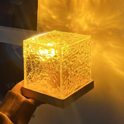 Dynamic Lighting Crystal Cube Lamp Touch Control LED Night Light Home Decor