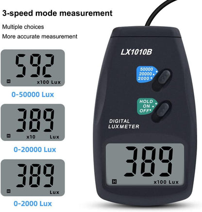 Digital Illuminometer Light Intensity Measurement Luminance Meter