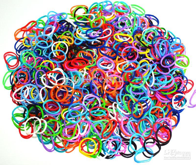 600 x Rainbow Loom Rubber Bands & S-Clips