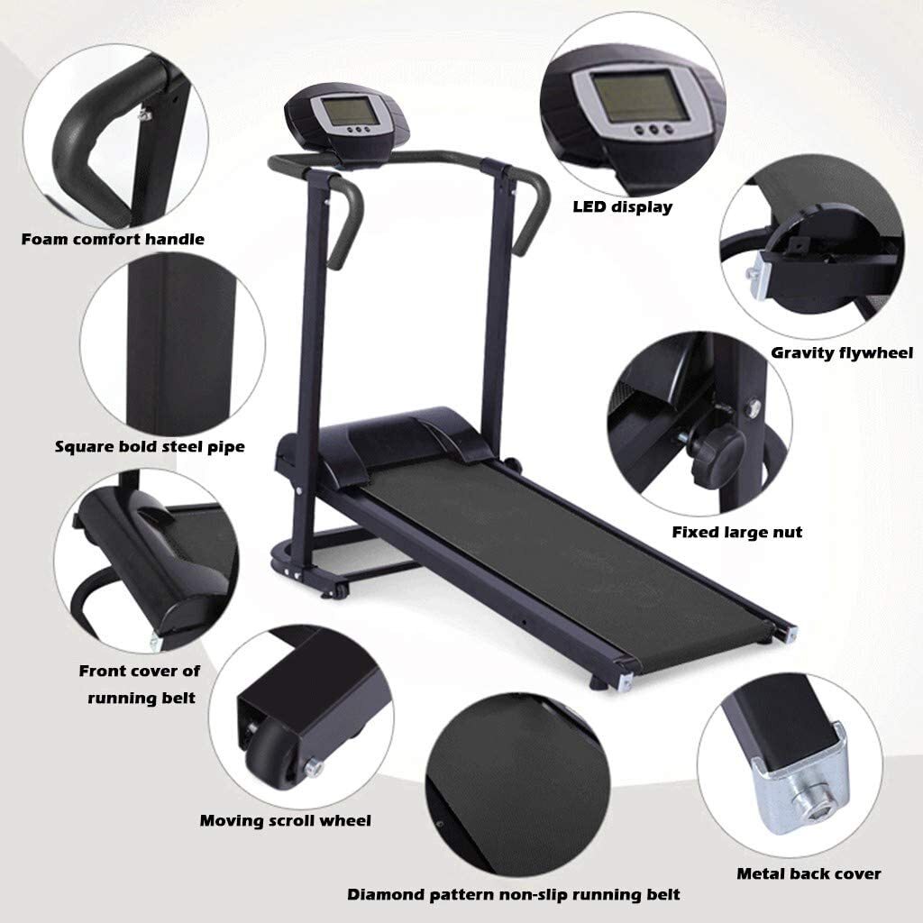 Manual Pro Treadmill Fitness Exercise Machine