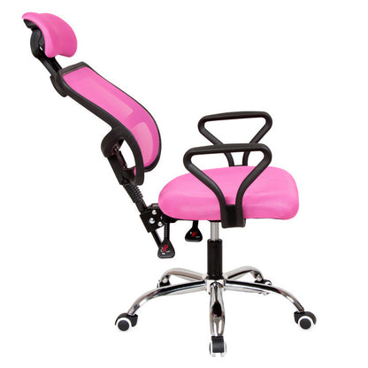 Advanced High Back Deluxe Ergonomic Office Chair (Pink)