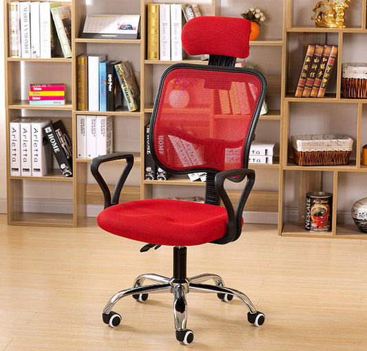 Advanced High Back Deluxe Ergonomic Office Chair (Red)