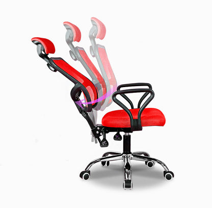 Advanced High Back Deluxe Ergonomic Office Chair (Red)