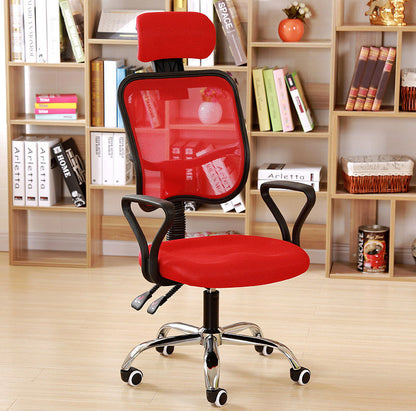 Advanced High Back Deluxe Ergonomic Office Chair (Red)