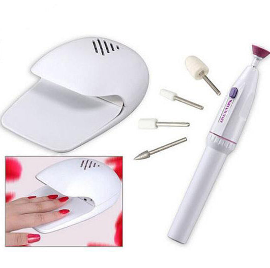 Professional Nail Dryer & Salon Decorator Shaper Manicure Kit