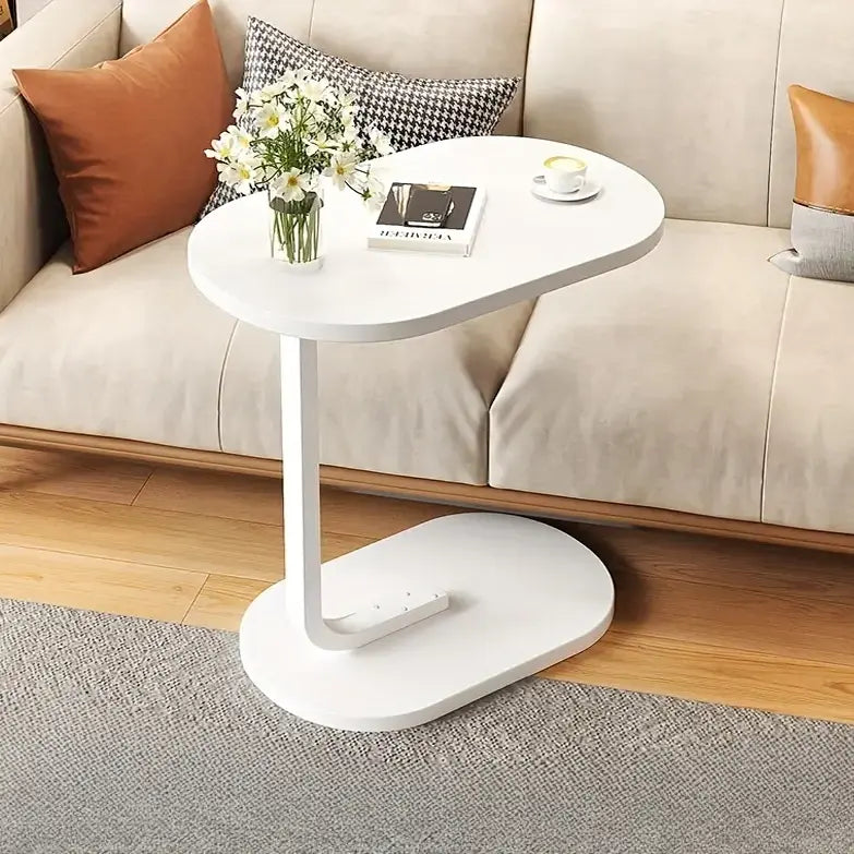 Cogency Sofa Bed Side Table Laptop Desk Accent Coffee Stand (White)