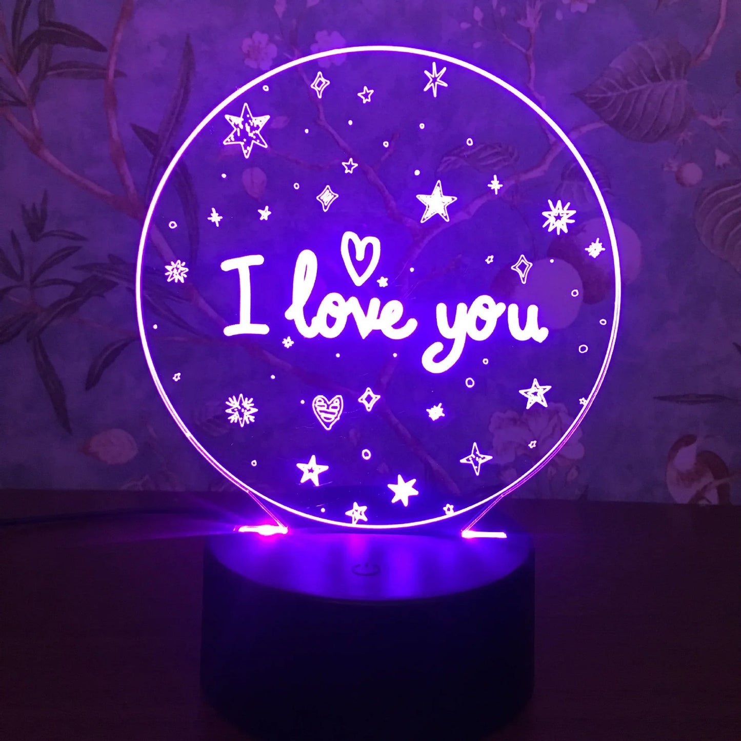 7 Colour-Changing LED Night Light Rechargeable Erasable Message Board