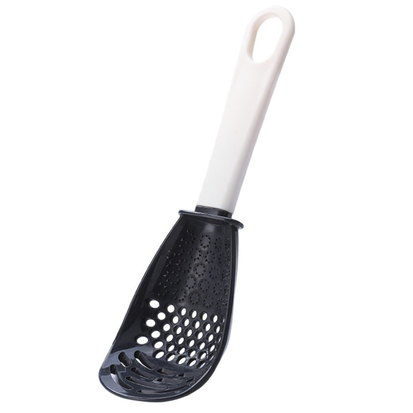 Multifunction Cooking Spoon All-In-One Kitchen Utensil Tool (Black)