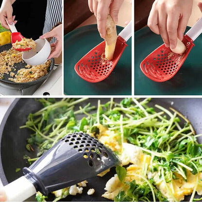 Multifunction Cooking Spoon All-In-One Kitchen Utensil Tool (Black)