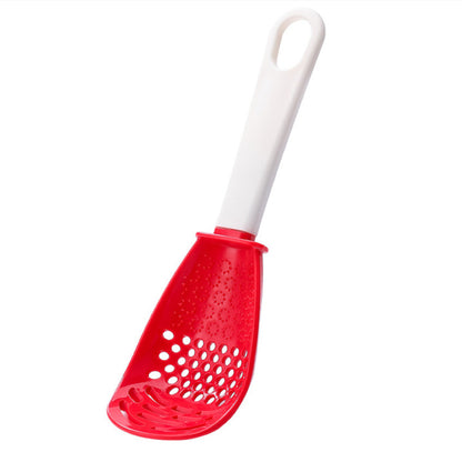 Multifunction Cooking Spoon All-In-One Kitchen Utensil Tool (Red)