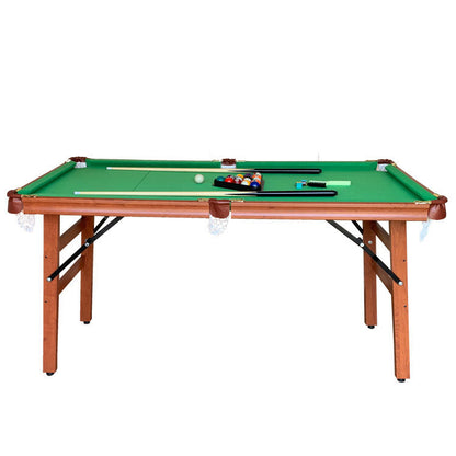 1.4m Pool Table Billiard Snooker Wood & Steel Foldable Game Table with Accessories