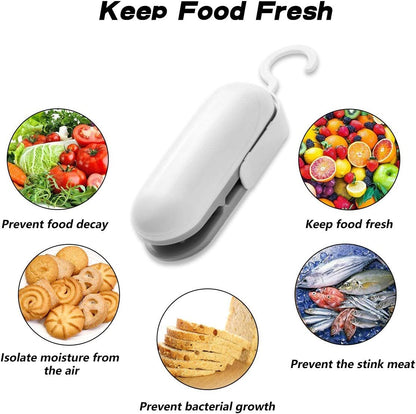 2-In-1 Handheld Heat Sealer Portable Cutter Food Storage Bag Sealing Machine