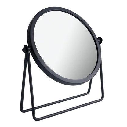 360-degree Rotating Dressing Makeup Vanity Cosmetic Tabletop Round Mirror (Black)