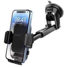 2-in-1 Universal Car Phone Holder Mount Dashboard Windshield