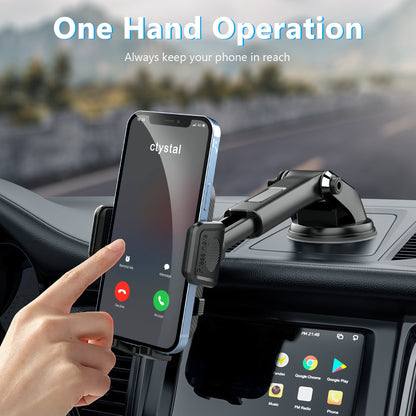 2-in-1 Universal Car Phone Holder Mount Dashboard Vent Windshield