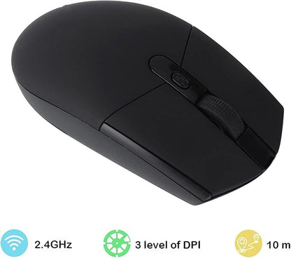 Precision Wireless Optical Gaming Office Mouse (Black)