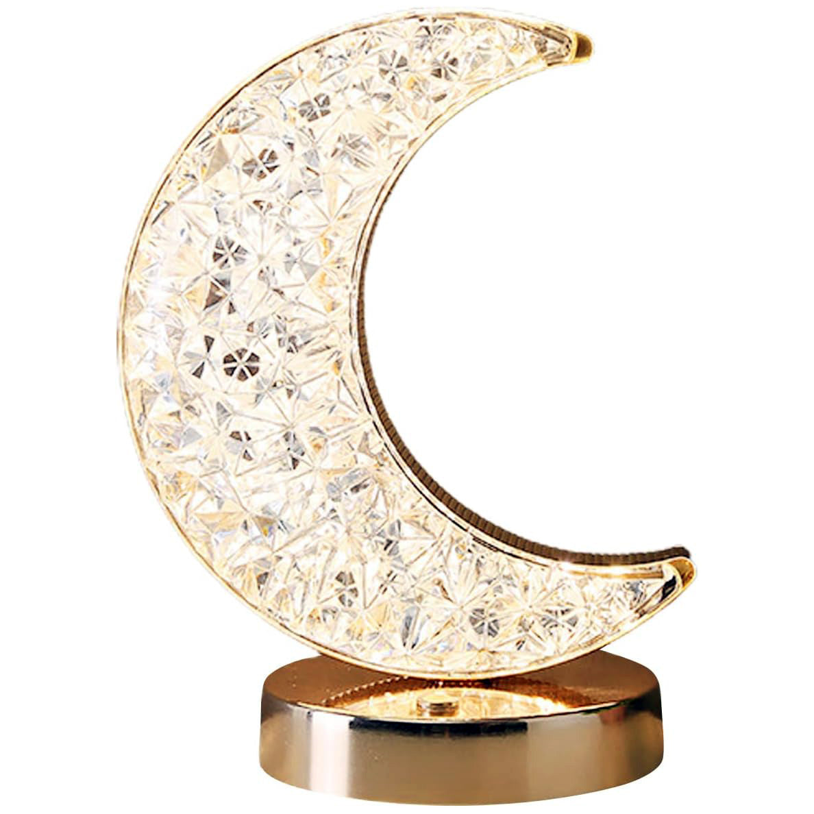 Luxury Moon Crystal Diamond Lunar Lamp LED Cordless Night Light