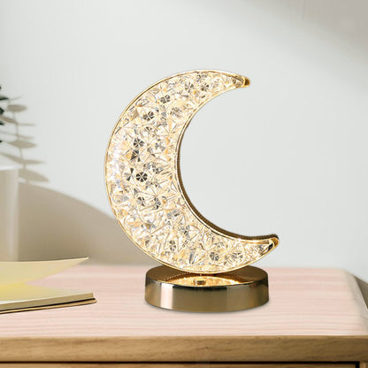 Luxury Moon Crystal Diamond Lunar Lamp LED Cordless Night Light