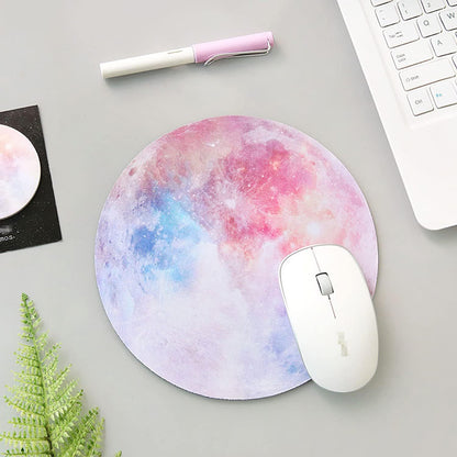 Galaxy Anti-Slip Mouse Pad Round Cosmic Design 22cm