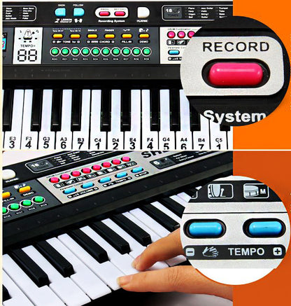 61 Keys Deluxe Electronic Musical Keyboard Toy Piano