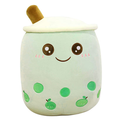 Bubble Tea Plush Toy Boba Cuddly Doll Pillow Cushion - 30cm, Green