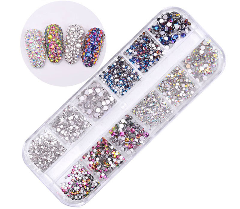 1440 Piece Rhinestones Crystal Professional Nail Art Kit