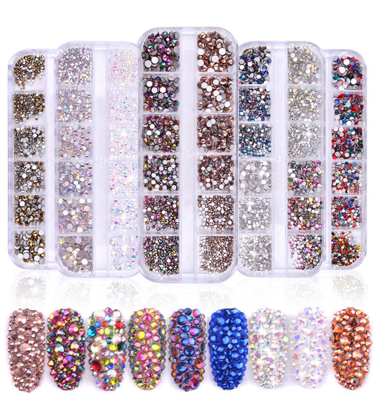 1440 Piece Rhinestones Crystal Professional Nail Art Kit