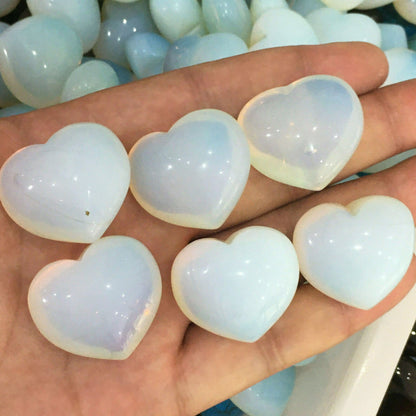 Opal Stone Crystal Heart Natural Gemstone