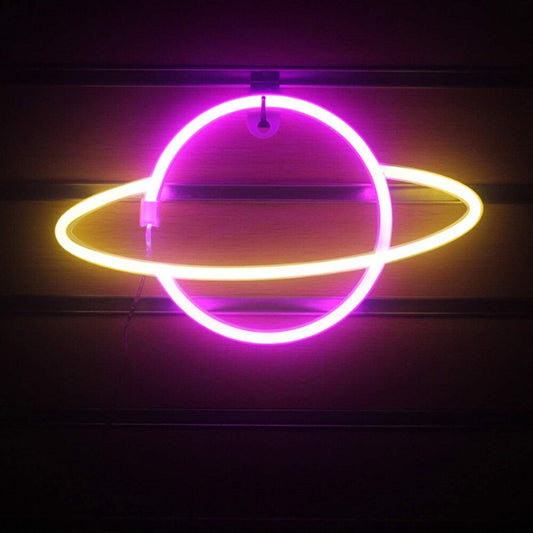 Planet Neon LED Night Light Lamp