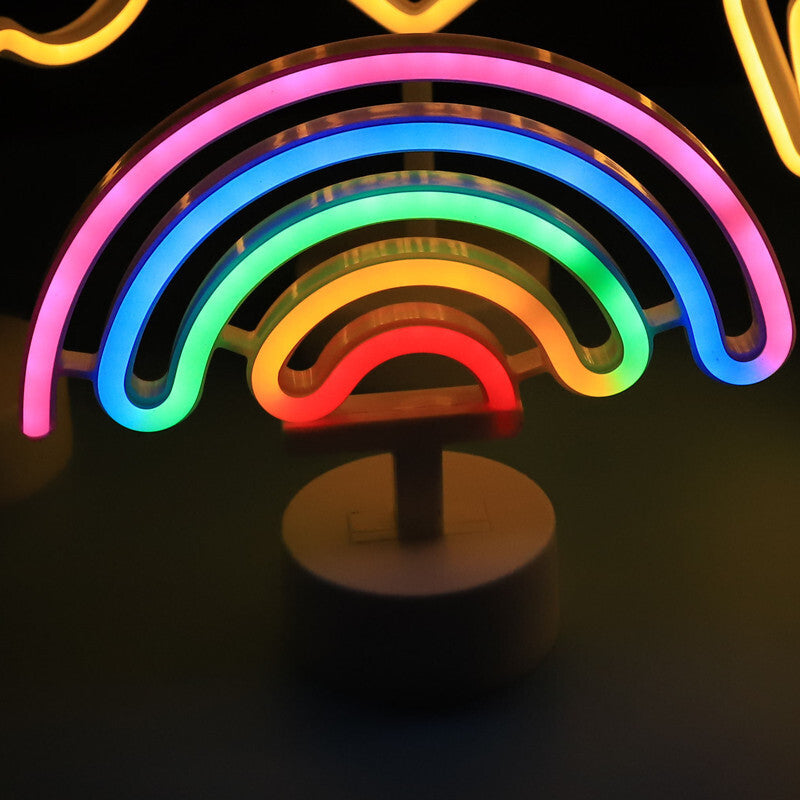 Rainbow Neon LED Night Light Lamp