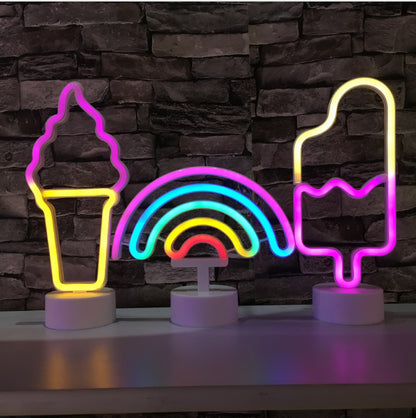 Rainbow Neon LED Night Light Lamp