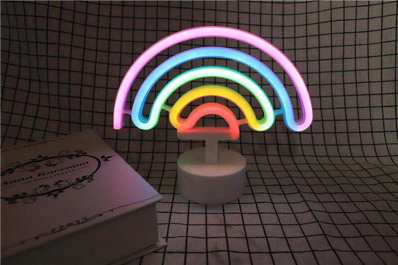 Rainbow Neon LED Night Light Lamp