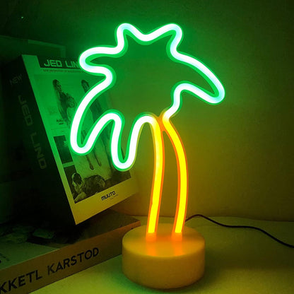 Palm Tree Neon LED Night Light Lamp