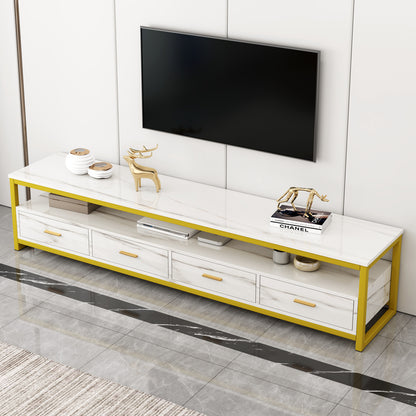 Synergy Luxury Marble Look TV Cabinet (White)