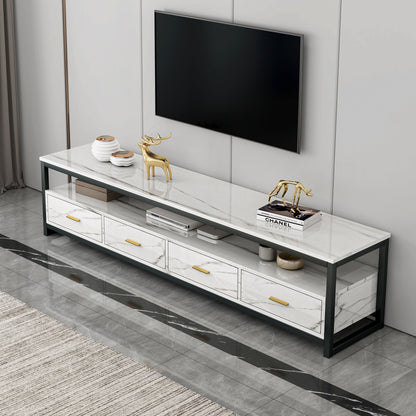 Synergy Lush Marble Look TV Cabinet (White)