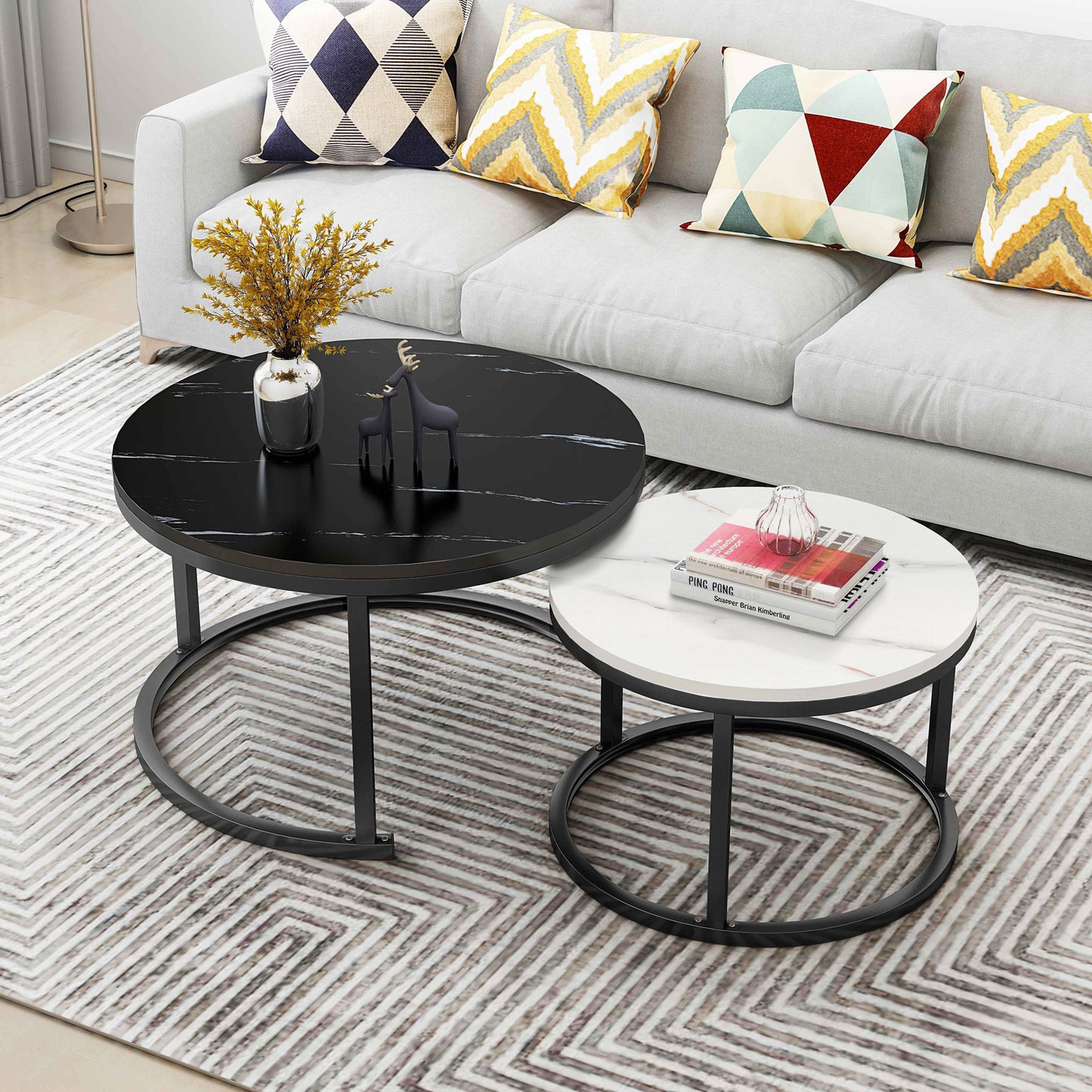 Synergy 2 In 1 Designer Nesting Coffee Tables