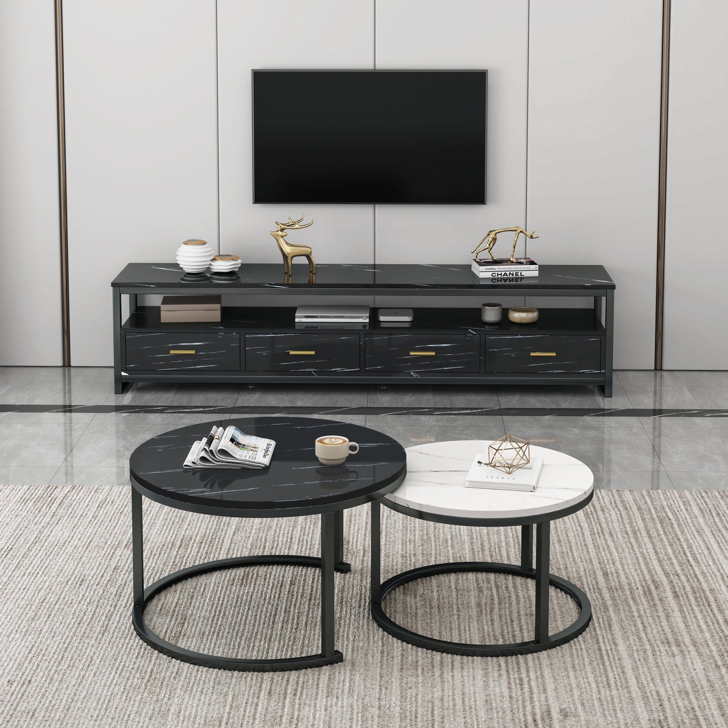 Synergy 2 In 1 Designer Nesting Coffee Tables