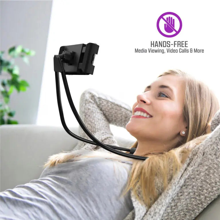 Universal Neck Phone Holder Rotating & Adjustable Lazy Hanging Mobile Stand