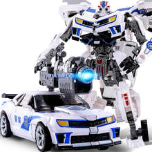 2 in 1 Robot Police Car Transformer Toy