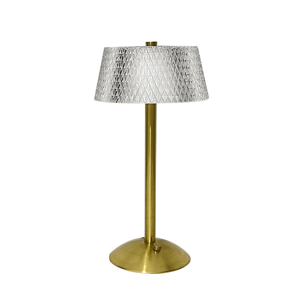 Luxe Diamond Crystal Table Lamp Touch-Dimmable LED Rechargeable Night Light