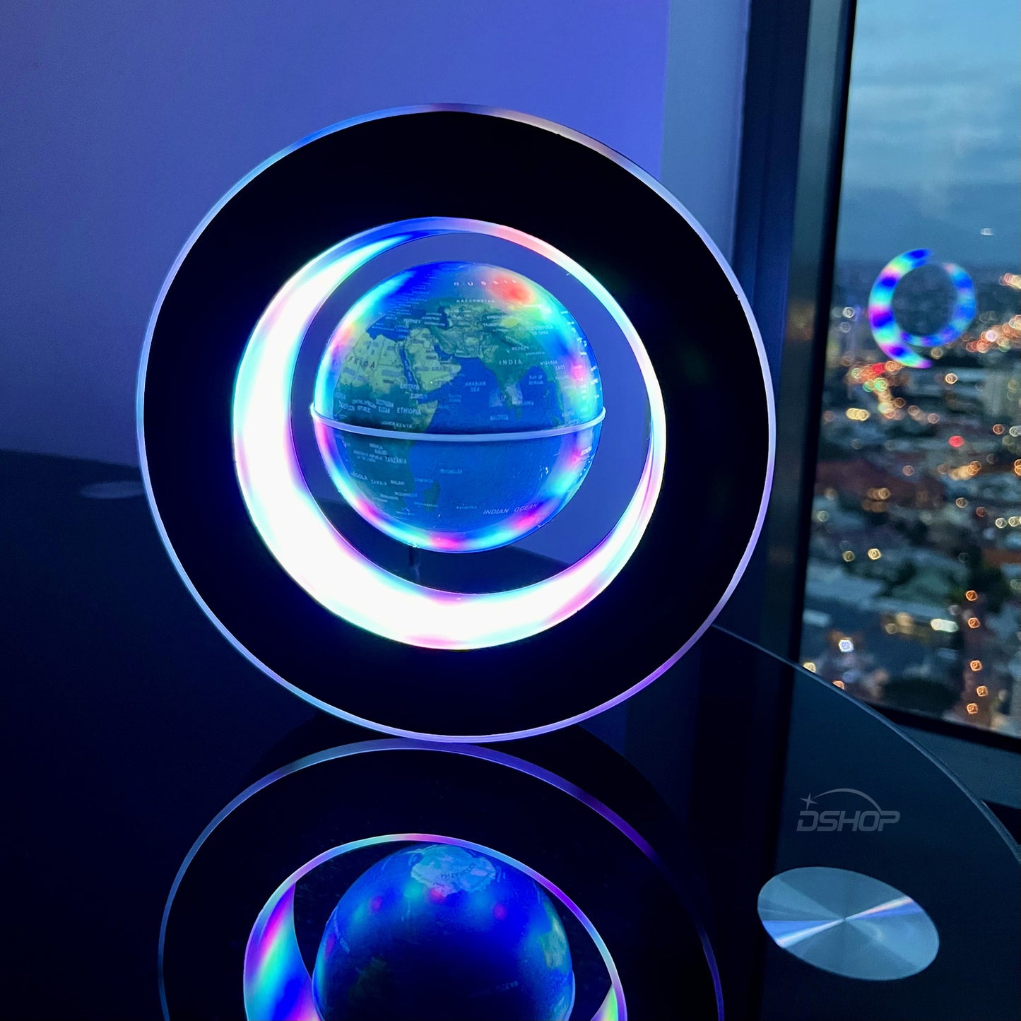 Magnetic Floating Rotating World Globe LED Cool Gift