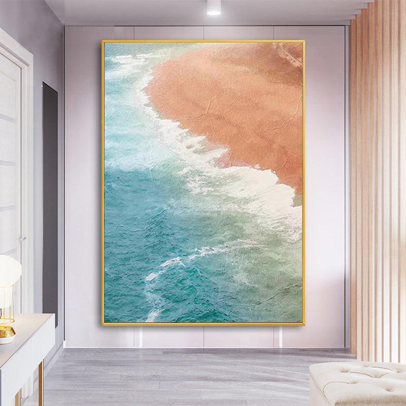 Seaview Painting Framed Canvas Wall Art - 60cm x 80cm